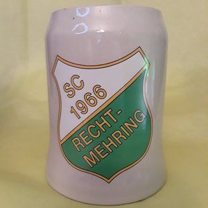 HEAVY DUTY BEER STEIN - MADE IN WEST GERMANY - 5.25" TALL x 4.25" BASE - 0.5L